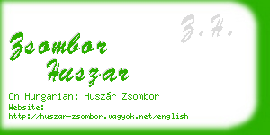 zsombor huszar business card